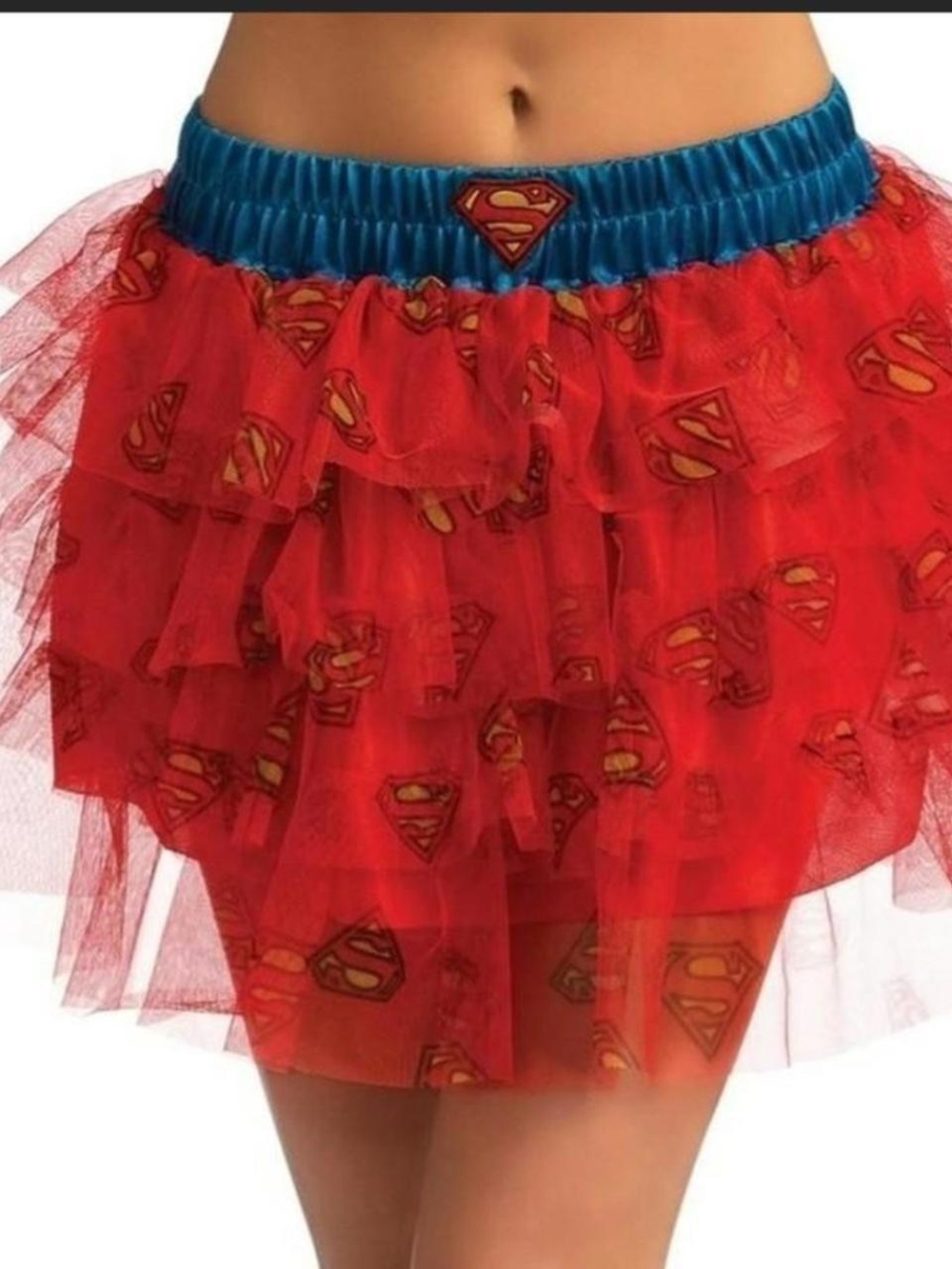 Rubie's Supergirl Red Ruffle Tulle Skirt